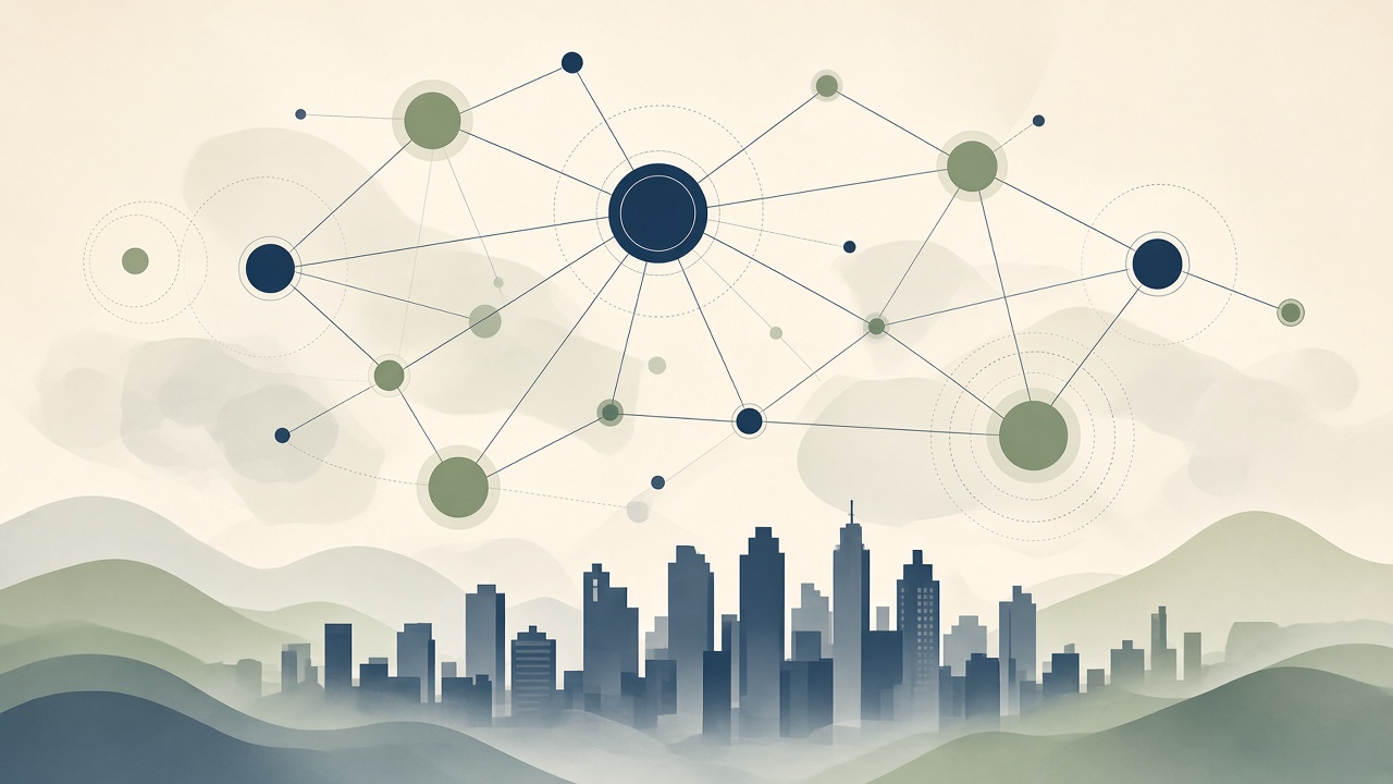 Ilustración de infraestructura y telecomunicaciones para asesoría IT