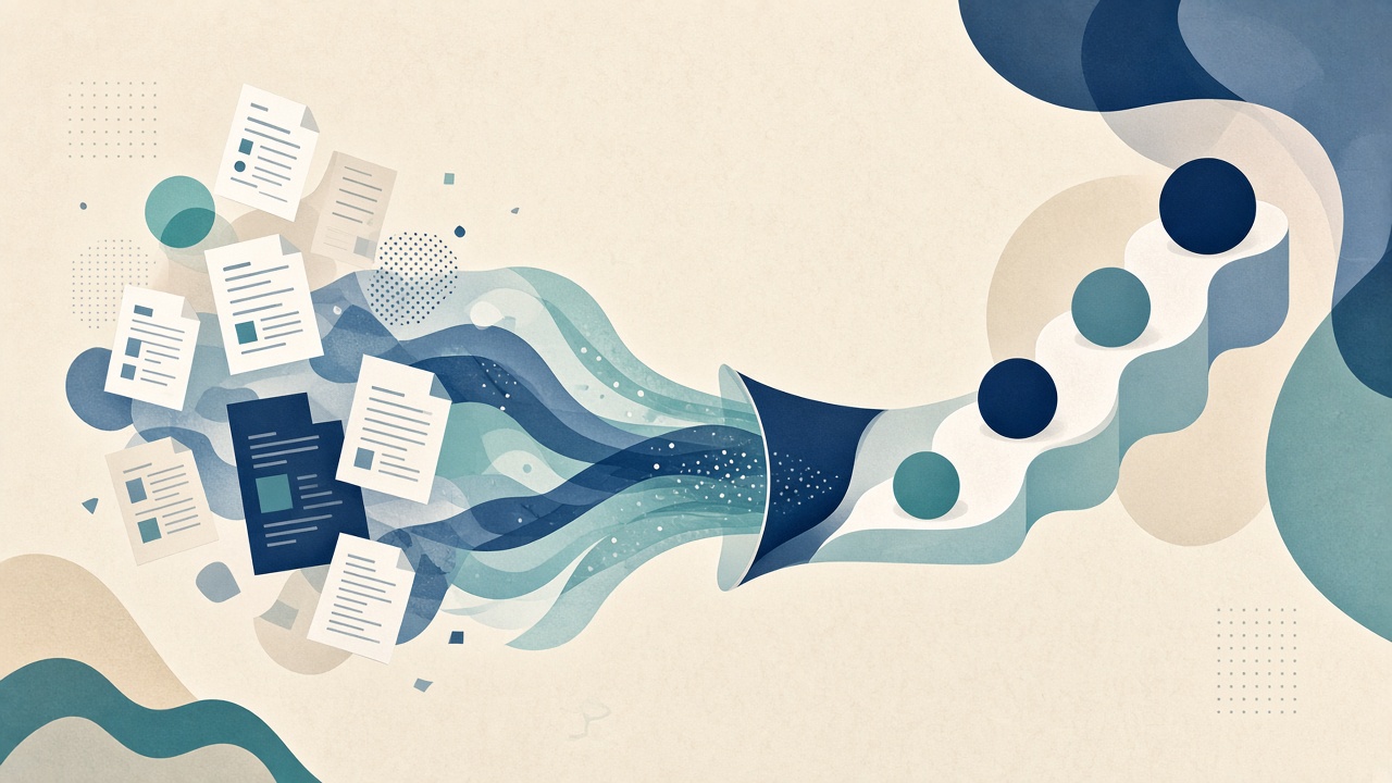 Ilustración de IA aplicada y automatización